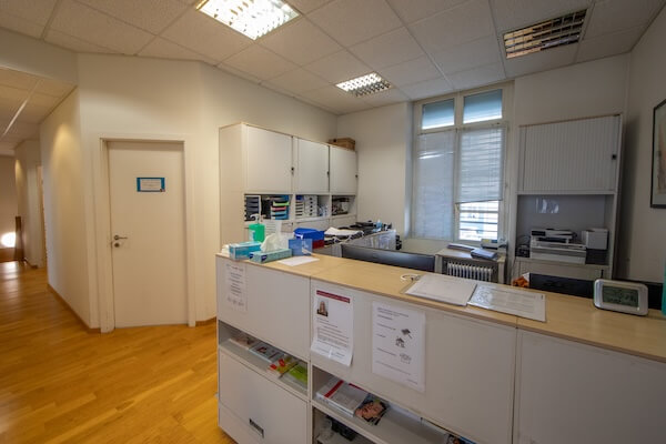 Accueil du cabinet médical à Genève